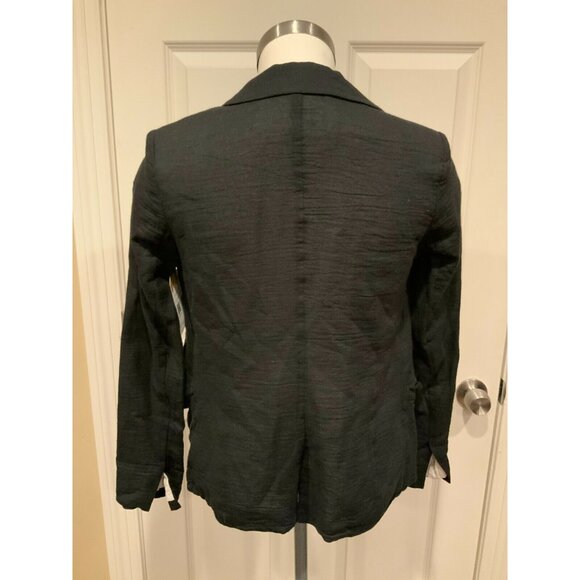Joie Black Silk Blend Blazer W/ Notch Lapels, Size 0 (US) - Picture 6 of 9